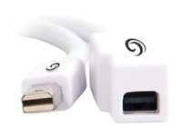 C2G Mini DisplayPort Extension Cable - DisplayPort-förlängningskabel - Mini DisplayPort (hane) till Mini DisplayPort (hona) - 3 m - formpressad - vit 81288