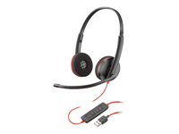 Poly Blackwire C3220 - 3200 Series - headset - på örat - kabelansluten - USB-A 209745-201