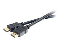 C2G 5.5m (18ft) Premium High Speed HDMI Cable with Ethernet - 4K 60Hz - Premium hög hastighet - HDMI-kabel med Ethernet - HDMI hane till HDMI hane - 5.5 m - skärmad - svart - stöd för 4K 80987