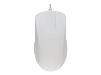 Active Key Medical medium - Mus - sjukhus - tvättbar - höger- och vänsterhänta - laser - 2 knappar - kabelansluten - USB - vit AK-PMH1OS-US-W