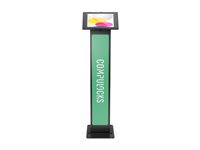 Compulocks iPad 10th-11th (A16) Gen Swell Enclosure Brandable Floor Stand Black - Ställ - för surfplatta - märkningsbar - svart - skärmstorlek: 10.9" - golvstående - för Apple 10.9-inch iPad Wi-Fi, Wi-Fi + Cellular 140B209SWLB