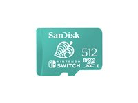SanDisk Nintendo Switch - Flash-minneskort - 512 GB - UHS-I U3 / Class10 - mikroSDXC UHS-I SDSQXAO-512G-GNCZN