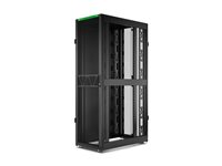APC NetShelter SX Gen 2 - Rack skåp - 1991 H x 600 B x 1070 D mm, med sidor - golvstående - svart - 42U - 19" - TAA-kompatibel AR3100B2