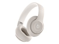 Beats Studio Pro - Hörlurar med mikrofon - fullstorlek - Bluetooth - trådlös, kabelansluten - aktiv brusradering - 3,5 mm kontakt, USB-C - sandsten MQTR3DN/A