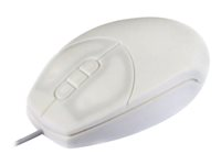 Active Key Medical Small - Mus - optisk - 5 knappar - kabelansluten - USB, PS/2 - vit AK-PMT1LB-US-W