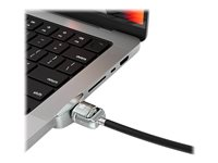 Compulocks Ledge Lock Adapter for MacBook Pro 16" M1, M2 & M3 with Keyed Cable Lock - Adapter för säkerhetslåsurtag - med nyckellås - för Apple MacBook Pro 16 (M1, M2) MBPR16LDG02KL