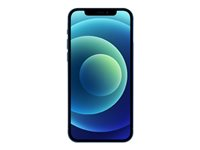 Apple iPhone 12 - 5G smartphone - dual-SIM / Internminne 256 GB - OLED-skärm - 6.1" - 2532 x 1170 pixlar - 2 bakre kameror 12 MP, 12 MP - front camera 12 MP - blå MGJK3QN/A