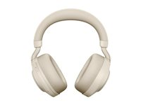 Jabra Evolve2 85 MS Stereo - Headset - fullstorlek - Bluetooth - trådlös, kabelansluten - aktiv brusradering - 3,5 mm kontakt - ljudisolerande - beige - Certifierad för Microsoft-teams 28599-999-998