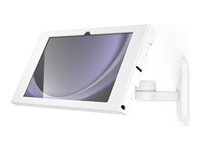 Compulocks Galaxy Tab A9+ Apex Enclosure Swing Wall Mount - Monteringssats (ställ, hölje, väggfäste) - för surfplatta - vridbart - låsbar - metallram - vit - väggmonterbar - för Samsung Galaxy Tab A9+ 827W11GAPX9W