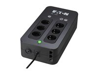 Eaton 3S700DIN - UPS - AC 220/230/240 V - 420 Watt - 700 VA - USB - utgångskontakter: 6 - svart 3S700DIN