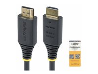 StarTech.com 4m (13ft) Premium Certified High Speed HDMI Cable, 4K60Hz - Premium hög hastighet - HDMI-kabel med Ethernet - HDMI hane till HDMI hane - 4 m - svart - passiv, 4K60Hz stöd HDMI2-CABLE-4K60-4M