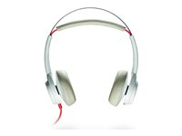 Poly Blackwire 7225 - Blackwire 7200 series - headset - kabelansluten - USB-C - vit - TAA-kompatibel 7W078AA
