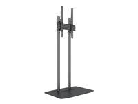 Multibrackets M Pro Dual Pole Floorbase - Ställ - för LCD-display - plast, aluminium, stål - svart - skärmstorlek: 65"-90" - golvstående 7350073738960