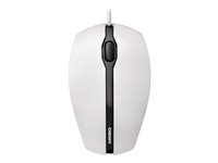 CHERRY GENTIX - Mus - höger- och vänsterhänta - optisk - 3 knappar - kabelansluten - USB - grå, vit JM-0300-0