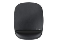 StarTech.com Mouse Pad with Hand rest, 6.7x7.1x 0.8 in (17x18x2cm), Ergonomic Mouse Pad with Wrist Support, Desk Wrist Pad w/ Non-Slip PU Base for Office/Home/Computer/Laptop - Cushioned Gel Mouse Pad w/ Palm Rest - Mustablett med handledskudde - svart - TAA-kompatibel B-ERGO-MOUSE-PAD