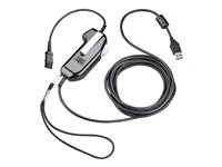 HP Poly SHS 2626-13 - PTT (push-to-talk)-tillbehör för headset - USB, säker röst, mono, ej seriell, ej momentant PTT - TAA-kompatibel 8K7N0AA#AC3