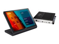 Crestron Flex UC-CX100-T-GV - Integrator Kit - paket för videokonferens (pekskärmskonsol, mini-dator, sändare) - Certifierad för Microsoft Teams Rooms - svart - offentliga sektorn - TAA-kompatibel UC-CX100-T-GV