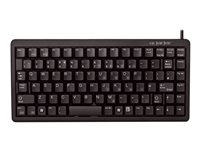 CHERRY Compact-Keyboard G84-4100 - Tangentbord - PS/2, USB - hela norden - svart G84-4100LCMPN-2