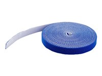 StarTech.com 100ft Hook and Loop Roll, Cut-to-Size Reusable Cable Ties, Bulk Industrial Wire Fastener Tape / Adjustable Fabric Wraps Blue / Resuable Self Gripping Cable Management Straps - Adjustable Loop Ties (HKLP100BL) - Kardborrefäste - 30.48 m - blå - för P/N: CABSHELF116, CABSHELF116V, HKLP100, HKLP100GN, HKLP100RD, HKLP100YW, RK1833BKM HKLP100BL