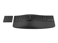 HP 965 - Sats med tangentbord och tangentsats - kompakt storlek, 2-zonslayout, separat knappsats, lågprofilstangenter, flera enheter - trådlös - Bluetooth - hela norden - svart 7E756AA#UUW