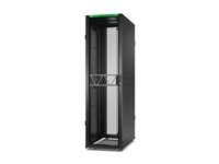 APC NetShelter SX Gen 2 - Rack skåp - 2124 H x 600 B x 1070 D mm, med sidor - golvstående - svart - 45U - 19" - TAA-kompatibel AR3105B2