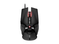 CHERRY MC 9620 FPS - Mus - ergonomisk - optisk - 9 knappar - kabelansluten - USB - svart JM-9620