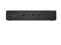 Belkin Universal Secure Dual-Head - 2:a generationen - omkopplare för tangentbord/video/mus/ljud - 8 x KVM/ljud - 1 lokal användare - skrivbordsmodell - TAA-kompatibel F1DN208KVM-UN-4
