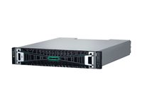 HPE Modular Smart Array 2070 10/25GbE iSCSI SFF Storage - 7th Generation - SSD-array - 23 TB - 24 fack (SAS-3) - SSD 1.92 TB x 12 - iSCSI (10 GbE), iSCSI (25 GbE) (extern) - kan monteras i rack - 2U - Smart Choice P76571-B25