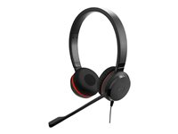 Jabra Evolve 20SE MS stereo - Special Edition - headset - på örat - kabelansluten - USB-C - ljudisolerande - Certifierad för Skype for Buisness 4999-823-389