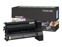 Lexmark - Magenta - original - tonerkassett LRP - för Lexmark C752, C762, X752, X762 15G042M