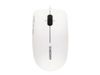 CHERRY MC 2000 - Mus - höger- och vänsterhänta - infraröd - 3 knappar - kabelansluten - USB - grå JM-0600-0
