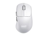 CHERRY Xtrfy M64 Pro - Mus - ergonomisk - optisk - 5 knappar - trådlös - 2.4 GHz - trådlös USB-mottagare - vit CX-M64W-PRO-WHITE