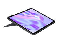 Logitech Combo Touch - Tangentbord och foliefodral - med pekdyna - bakgrundsbelyst - Apple Smart connector - QWERTY - nordiskt (danska/finska/norska/svenska) - grafit - för Apple 13-inch iPad Pro M4 Wi-Fi, M4 Wi-Fi + Cellular 920-012763