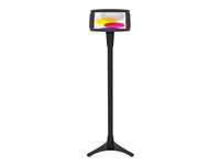 Compulocks iPad 10th-11th (A16) Gen Space Enclosure Portable Floor Stand Black - Monteringssats (hölje, ställ) - portabel - för surfplatta - höjden kan justeras - låsbar - stål, höggradig aluminium - svart - skärmstorlek: 10.9" - monteringsgränssnitt: 100 x 100 mm - golvstående - för Apple 10.9-inch iPad (10:e generation) 147B209IPDSB