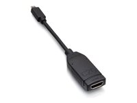 C2G Micro HDMI to HDMI Dongle Adapter Converter - HDMI-kabel - 19 pin micro HDMI Type D hane lött till HDMI hona lött - svart - stöd för 4K, 4K30Hz stöd, stöd för 1080p C2G30068