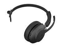 Jabra Evolve2 65 MS Mono - Headset - på örat - konvertibel - Bluetooth - trådlös - USB-A - ljudisolerande - svart - Certifierad för Microsoft-teams 26599-899-999