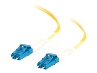 C2G LC-LC 9/125 OS1 Duplex Singlemode PVC Fiber Optic Cable (LSZH) - Patch-kabel - LC enkelläge (hane) till LC enkelläge (hane) - 7 m - 7 m - fiberoptisk - duplex - 9 / 125 mikrometer - OS1 - halogenfri - gul 85608