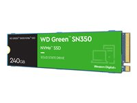 WD Green SN350 NVMe SSD WDS240G2G0C - SSD - 240 GB - inbyggd - M.2 2280 - PCIe 3.0 x4 (NVMe) WDS240G2G0C