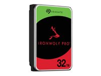 Seagate IronWolf Pro ST32000NT000 - Hårddisk - 32 TB - inbyggd - 3.5" - SATA 6Gb/s - 7200 rpm - med 3 års Seagate Rescue Data Recovery ST32000NT000
