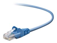 Belkin High Performance - Patch-kabel - RJ-45 (hane) till RJ-45 (hane) - 3 m - UTP - CAT 6 - formpressad, hakfri - blå - för Omniview SMB 1x16, SMB 1x8; OmniView SMB CAT5 KVM Switch A3L980B03M-BLUS