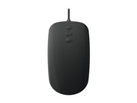 Active Key Medical AK-PMH3 - Mus - ergonomisk - skrollning med 3 knappar - höger- och vänsterhänta - optisk - 5 knappar - kabelansluten - USB - svart AK-PMH3OB-US-B