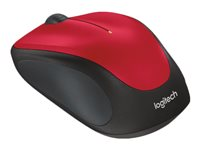 Logitech M235 - Mus - optisk - trådlös - 2.4 GHz - trådlös USB-mottagare - röd 910-002496