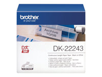 Brother DK-22243 - Papper - svart på vitt - Rulle (10,2 cm x 30,5 m) 1 rulle (rullar) löpande etiketter - för Brother QL-1050, QL-1050 TypeA, QL-1050N, QL-1060N DK22243