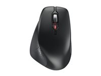 CHERRY STREAM MOUSE COMFORT - Mus - ergonomisk - högerhänt - optisk - 6 knappar - trådlös - 2.4 GHz - trådlös USB-mottagare - svart JW-8550-2