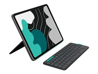Logitech Flip Folio - Tangentbord och foliefodral - full size - trådlös - Bluetooth 5.1 LE - QWERTY - nordiskt (danska/finska/norska/svenska) - grafit - för Apple 10.9-inch iPad Air (5th generation); 11-inch iPad Air (M2, M3); 11-inch iPad Pro (M4, M5) 920-013401