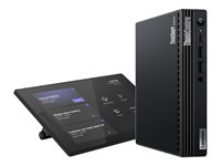 Lenovo ThinkSmart Tiny Kit - Paket för videokonferens (pekskärmskonsol, beräkningssystem) - med 1 Year Lenovo Premier Support - korpsvart 12XH0008MT