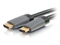 C2G 5ft 4K HDMI Cable with Ethernet - High Speed - In-Wall CL-2 Rated - M/M - HDMI-kabel med Ethernet - HDMI hane till HDMI hane - 1.52 m - skärmad - svart - stöd för 4K 50626