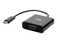 C2G 4K USB C to HDMI Adapter - 4K 60Hz - Videokort - 24 pin USB-C hane till HDMI hona - svart - stöd för 4K C2G54459