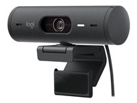 Logitech BRIO 505 - Webbkamera - färg - 4 MP - 1920 x 1080 - 1080p, 720p - ljud - USB-C 960-001459