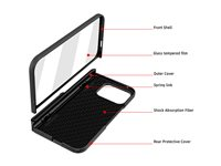 Insmat - Vikbart fodral för mobiltelefon - glas härdat film frontskydd - för Google Pixel 9 Pro Fold 650-1287